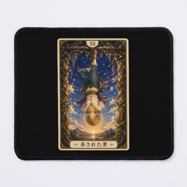 Item preview, Tarot card the hanged man (吊された男) in anime style designed and sold by ProjecTees.