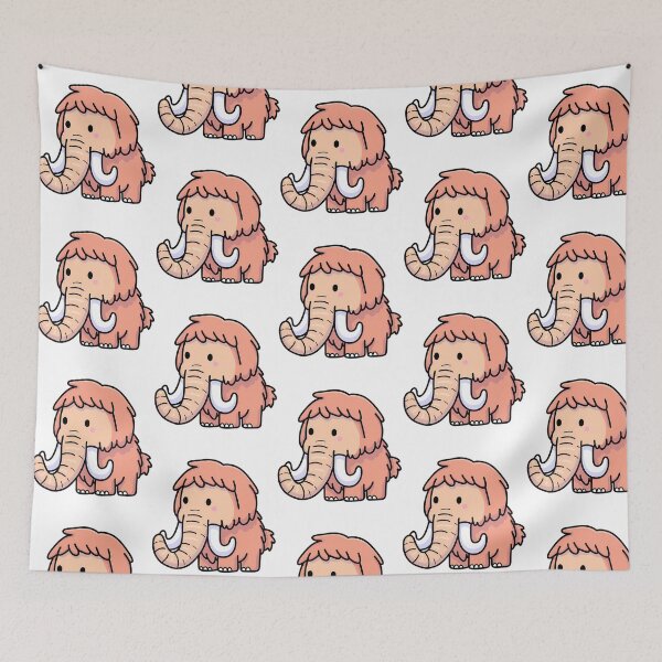 Item preview, Cute Woolly Mammoth Cartoon designed and sold by tbarbosantjean.