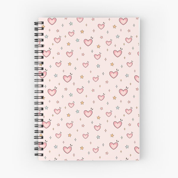 Item preview, Pink Hearts and Stars Pattern - Love Background designed and sold by Julza Art.