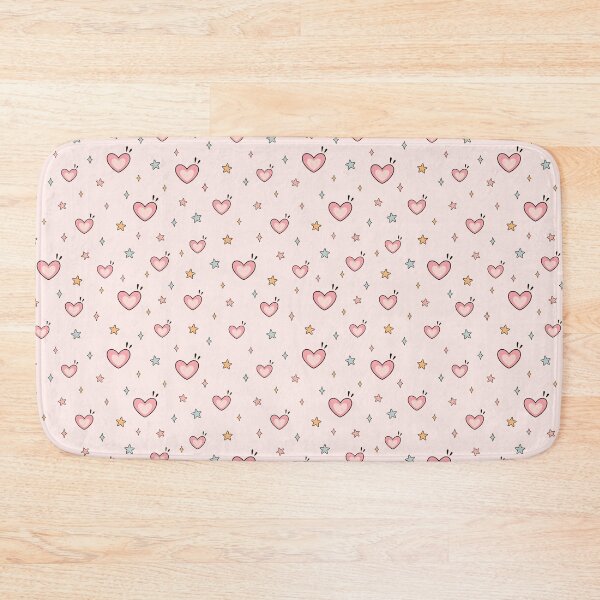 Item preview, Pink Hearts and Stars Pattern - Love Background designed and sold by Julza Art.