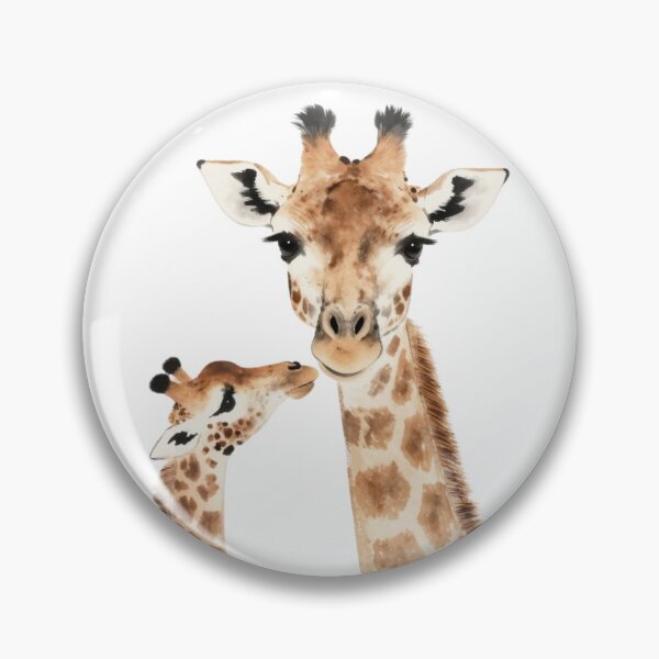Item preview, Cute Baby Giraffe Looking up at Mummy Giraffe designed and sold by Wrybird.
