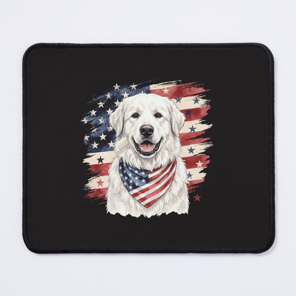Item preview, Patriotic Great Pyrenees Dog American Flag Vintage 4th Of July Design designed and sold by kiralynstration.