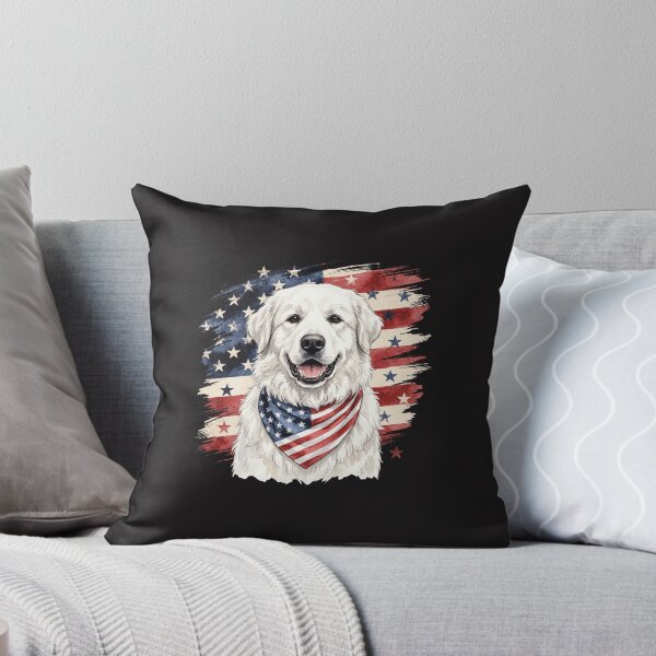 Item preview, Patriotic Great Pyrenees Dog American Flag Vintage 4th Of July Design designed and sold by kiralynstration.