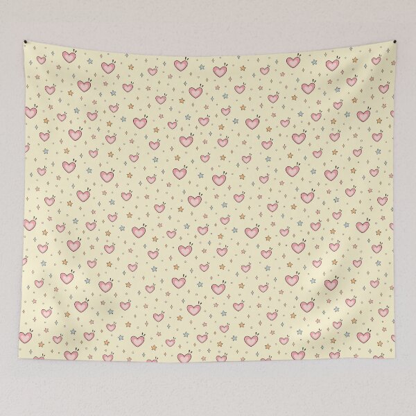 Item preview, Hearts and Stars Pattern - Love Background designed and sold by Julza Art.