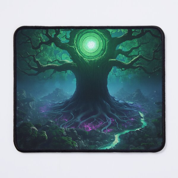 Item preview, Alien Tree of Life Bioluminescent Core Landscape designed and sold by Luminous Wilds.