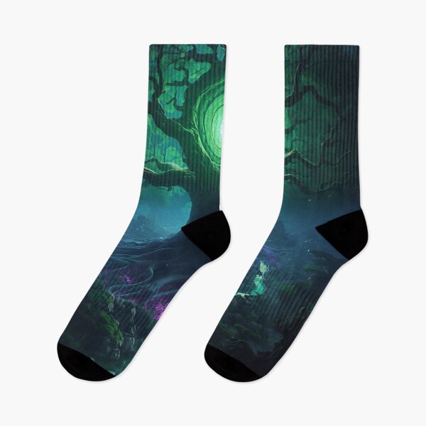 Item preview, Alien Tree of Life Bioluminescent Core Landscape designed and sold by Luminous Wilds.