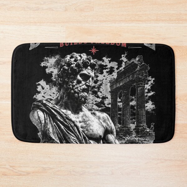 Item preview, Discipline Builds Freedom Ancient Stoic Statue Vintage Motivational Graphic T-Shirt designed and sold by NBT-NOVA.