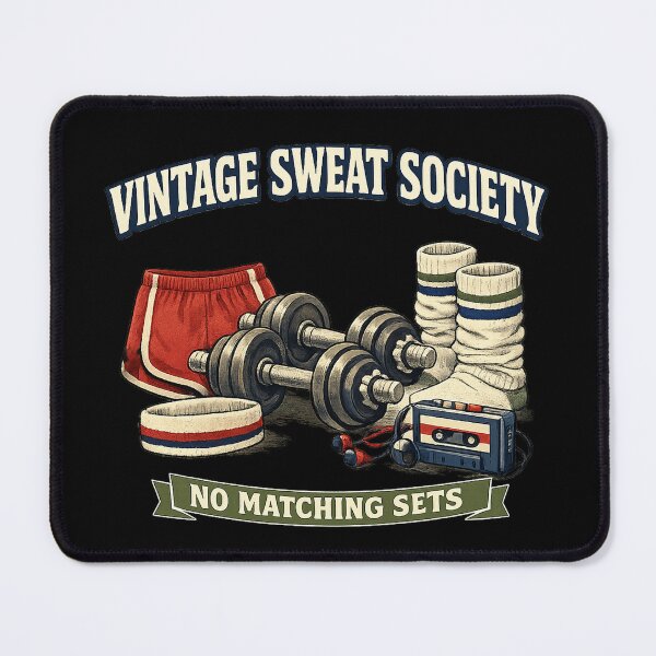 Item preview, Vintage Sweat Society No Matching Sets Retro Gym Shirt designed and sold by Concrete Coffee Studio.