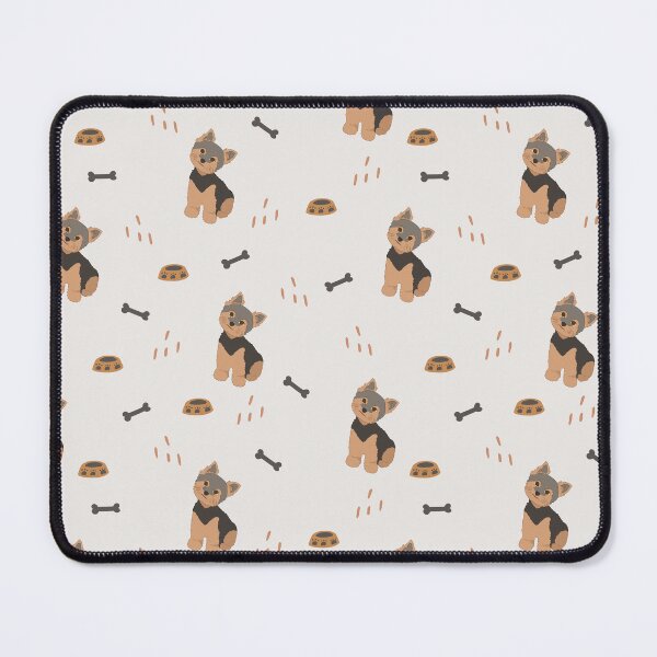 Item preview, Minimalist Flat Design Yorkshire Terrier Dog Taupe Pattern designed and sold by svitlaarty.