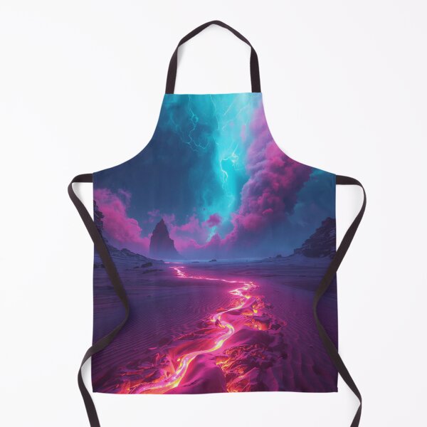 Item preview, Neon Sandstorm Alien Desert Fantasy Landscape designed and sold by Luminous Wilds.