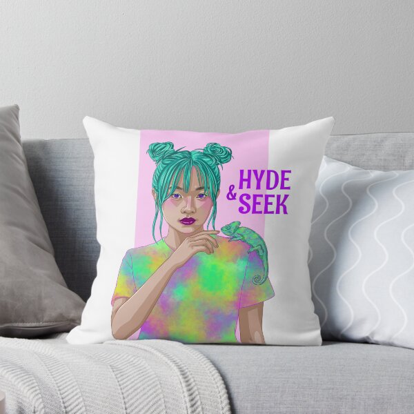 Item preview, colorful illustration of a young girl and chameleon designed and sold by MISHA-illu.