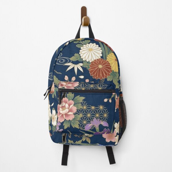 Item preview, Sakura Cherry Blossoms & Chrysanthemums Seamless Botanical Design designed and sold by FashioonTrends.