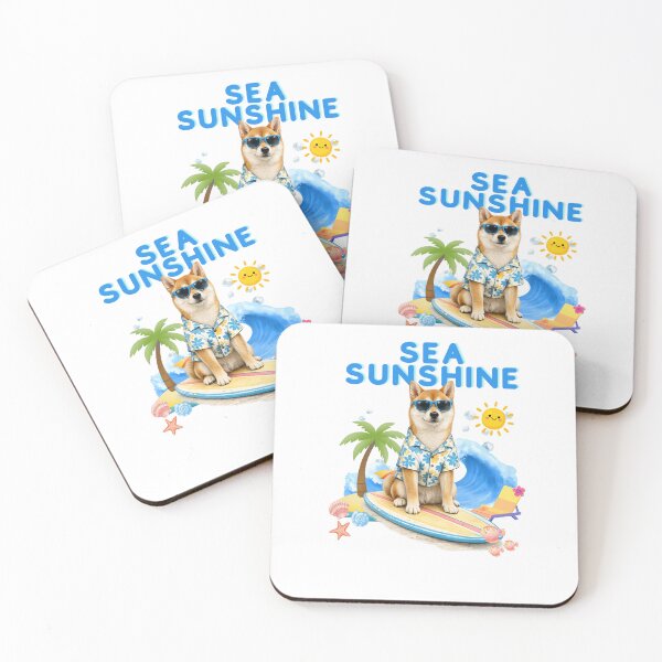 Item preview, Sea Sunshine Shiba Summer Beach Vibes designed and sold by Keng Art.