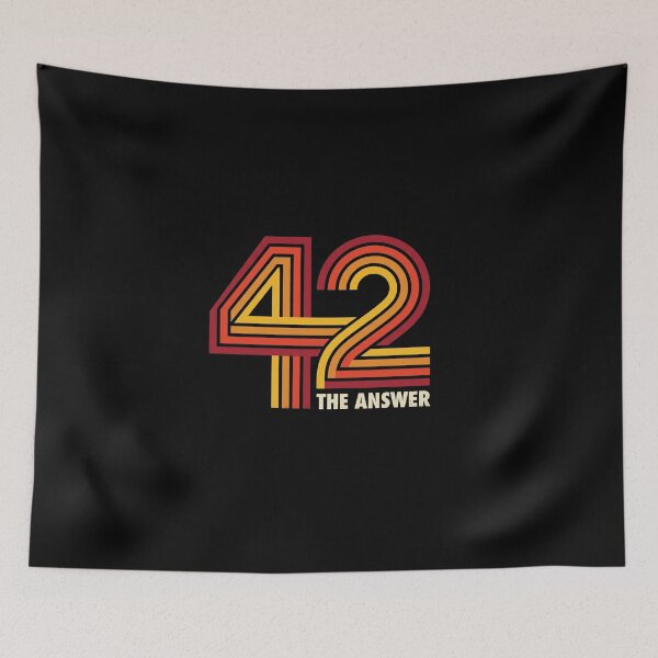 Item preview, 42 The Answer Retro 70s Sci-Fi Pop Culture Vintage Stripes designed and sold by AdyKurniawan.