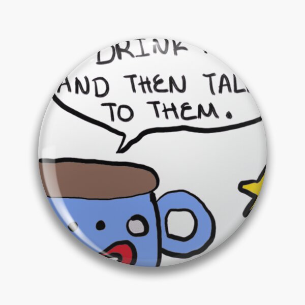 Item preview, Drink Me Coffee Mug Mascot designed and sold by QuirkiQuotes.