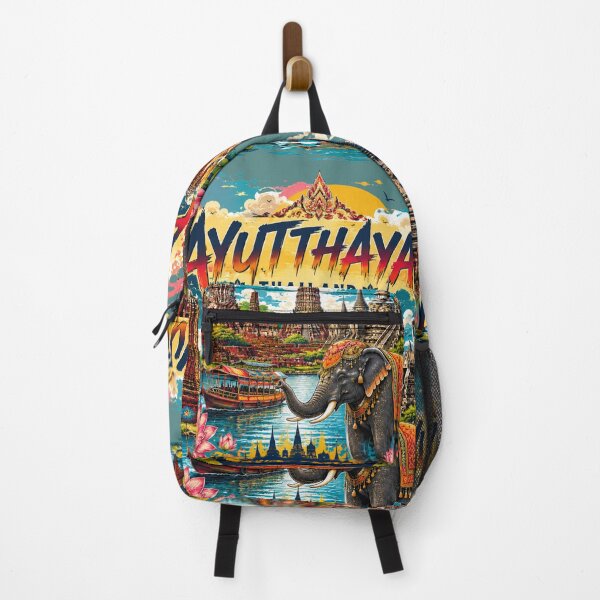 Item preview, Travel memories Colorful Ayutthaya Thailand ancient capital of siam , brafdesign  designed and sold by Brafdesign.