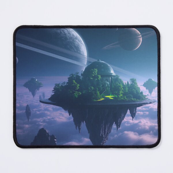 Item preview, Floating Forest Observatory Alien Sky Landscape designed and sold by Luminous Wilds.