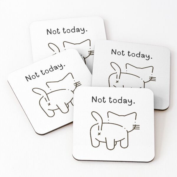 Item preview, Funny Not today Cat design designed and sold by LILI SHOP.