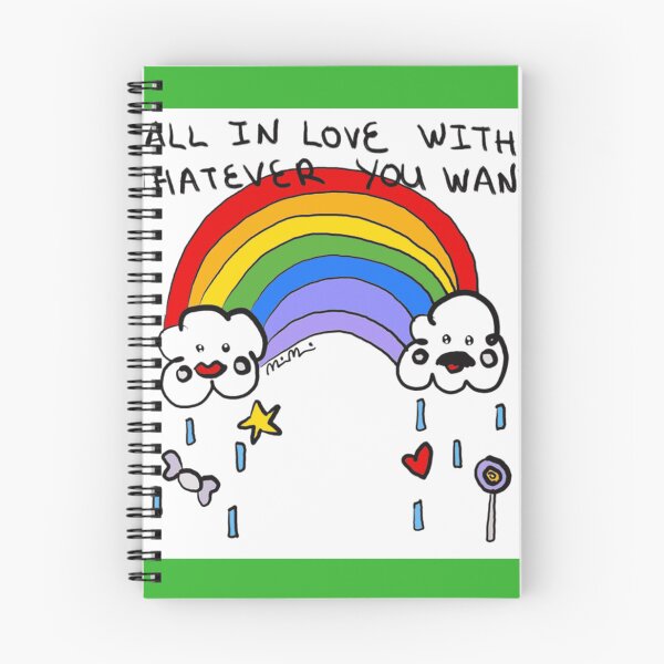 Item preview, Fall In Love Rainbow Clouds designed and sold by QuirkiQuotes.