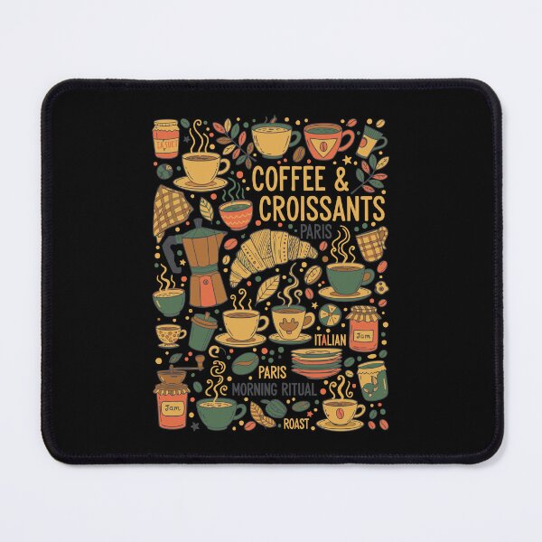 Item preview, Breakfast Coffee Croissants Funny Brunch Food designed and sold by LuminOrb.