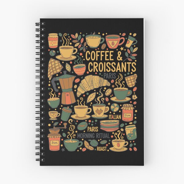 Item preview, Breakfast Coffee Croissants Funny Brunch Food designed and sold by LuminOrb.