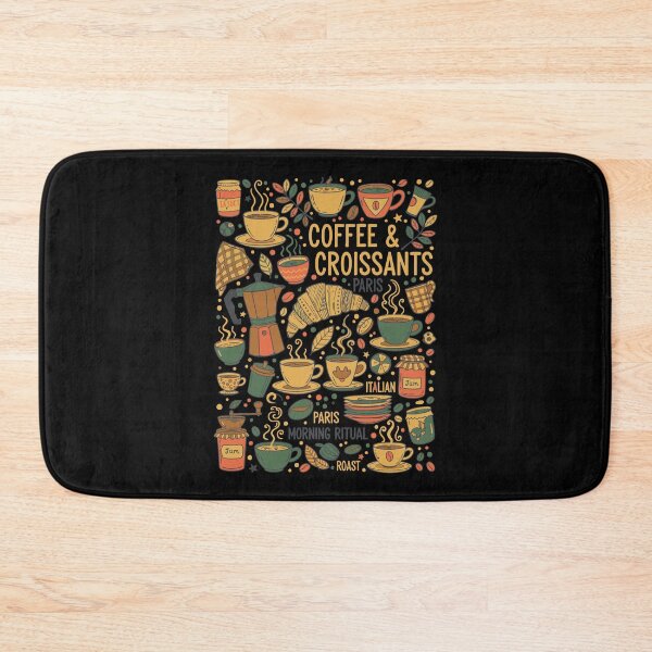 Item preview, Breakfast Coffee Croissants Funny Brunch Food designed and sold by LuminOrb.