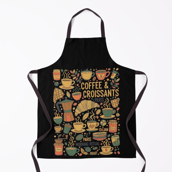 Item preview, Breakfast Coffee Croissants Funny Brunch Food designed and sold by LuminOrb.