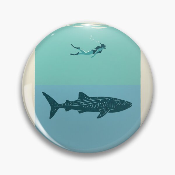 Item preview, Vintage Maldives Swimming Whale Shark Paradise designed and sold by DuckOddity.