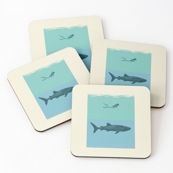 Item preview, Vintage Maldives Swimming Whale Shark Paradise designed and sold by DuckOddity.