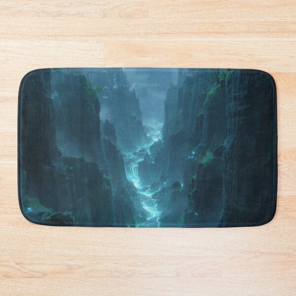 Item preview, Living Bioluminescent Mountain Alien Landscape designed and sold by Luminous Wilds.