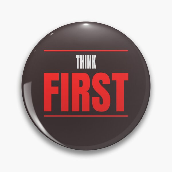 Item preview, Think First Typography Statement Design designed and sold by HeartAndArtShop.