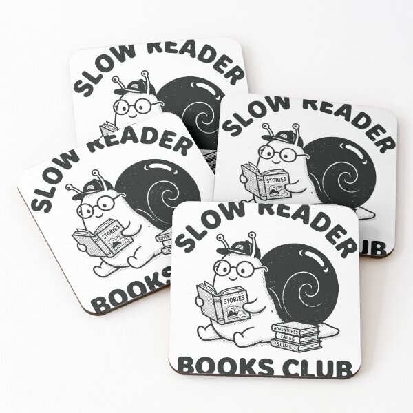 Item preview,  Slow Reader Books Club Funny Snail Reader Retro Art designed and sold by AdyKurniawan.