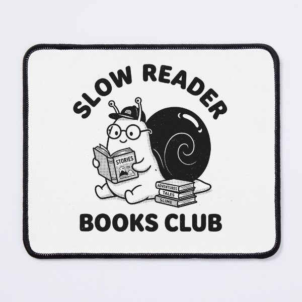 Item preview,  Slow Reader Books Club Funny Snail Reader Retro Art designed and sold by AdyKurniawan.