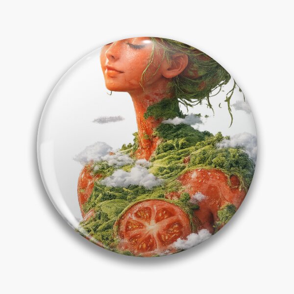 Item preview, Tomato Nature Goddess | Surreal Fantasy Art  designed and sold by Sticleg.