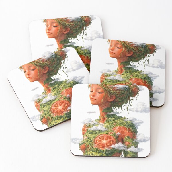 Item preview, Tomato Nature Goddess | Surreal Fantasy Art  designed and sold by Sticleg.