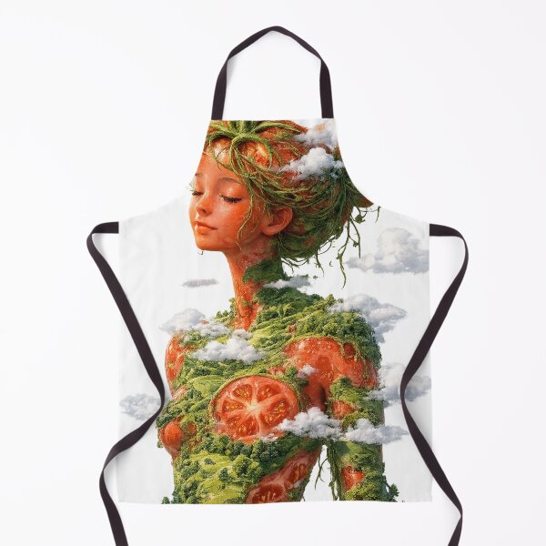 Item preview, Tomato Nature Goddess | Surreal Fantasy Art  designed and sold by Sticleg.