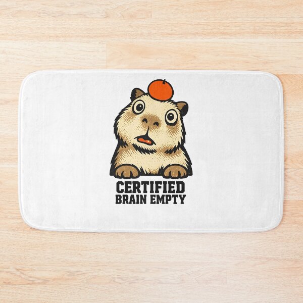 Item preview, Capybara Brain Empty - Certified Brain Empty | Brainrot Meme designed and sold by BeanToePets.
