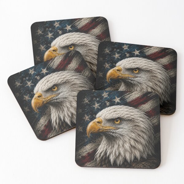 Item preview, Eagle with USA flag designed and sold by diamdesign.