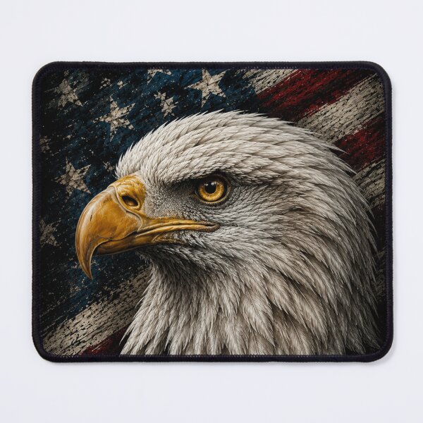 Item preview, Eagle with USA flag designed and sold by diamdesign.