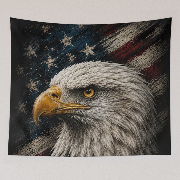 Item preview, Eagle with USA flag designed and sold by diamdesign.