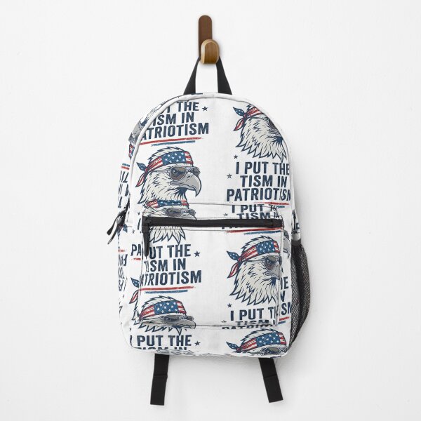 Item preview, I Put The Tism in Patriotism Eagle USA Flag 4th July designed and sold by Noctivyra.