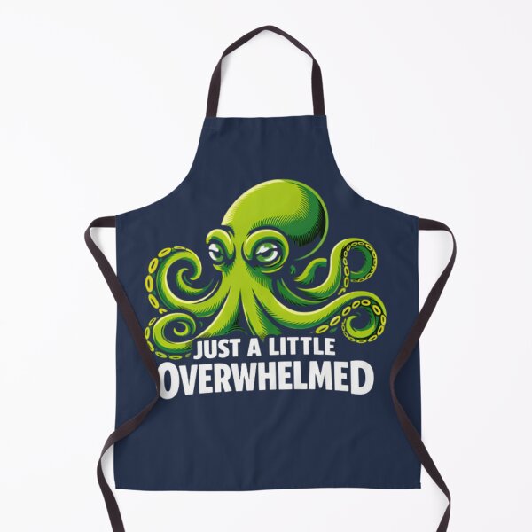 Item preview, Just a Little Overwhelmed Octopus T-Shirt & Sticker – Funny Anxious Octopus Meme designed and sold by ZyxDes.