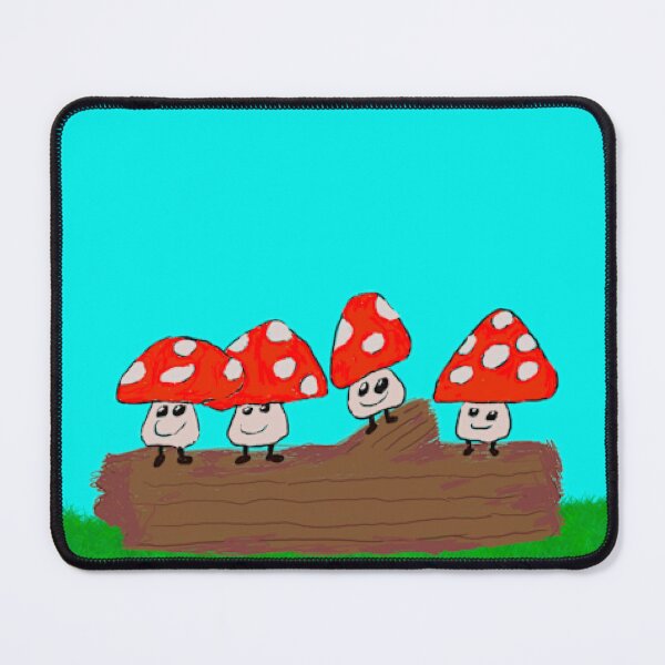 Item preview, Cute Log Mushrooms designed and sold by HonestSketches.