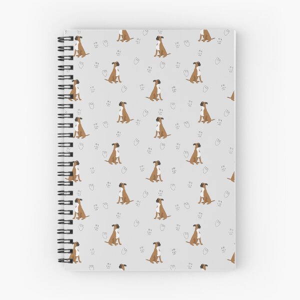 Item preview, Minimalist Flat Design Boxer Dog Grey Pattern designed and sold by svitlaarty.