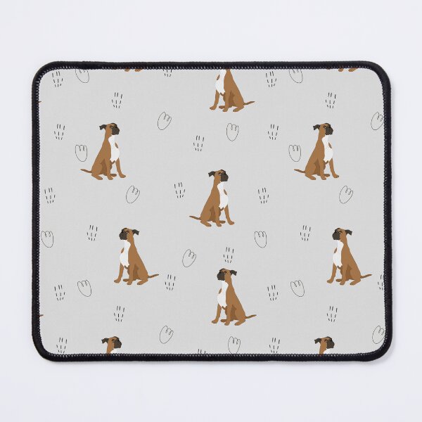 Item preview, Minimalist Flat Design Boxer Dog Grey Pattern designed and sold by svitlaarty.