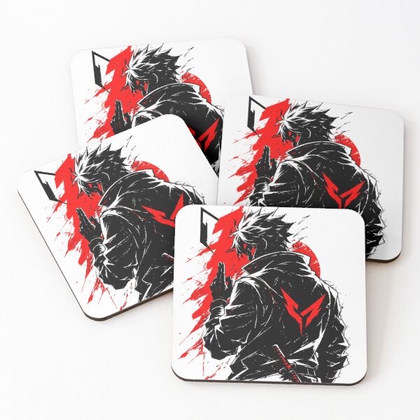 Item preview, Valorant Inspired Shadow Samurai Warrior Graphic T-Shirt designed and sold by NBT-NOVA.