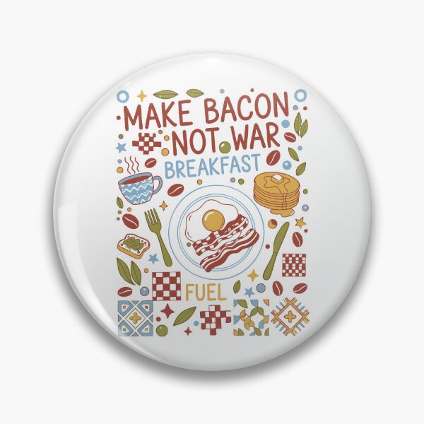 Item preview, Breakfast Make Bacon Not War Fuel Brunch Coffee designed and sold by LuminOrb.