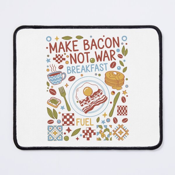 Item preview, Breakfast Make Bacon Not War Fuel Brunch Coffee designed and sold by LuminOrb.