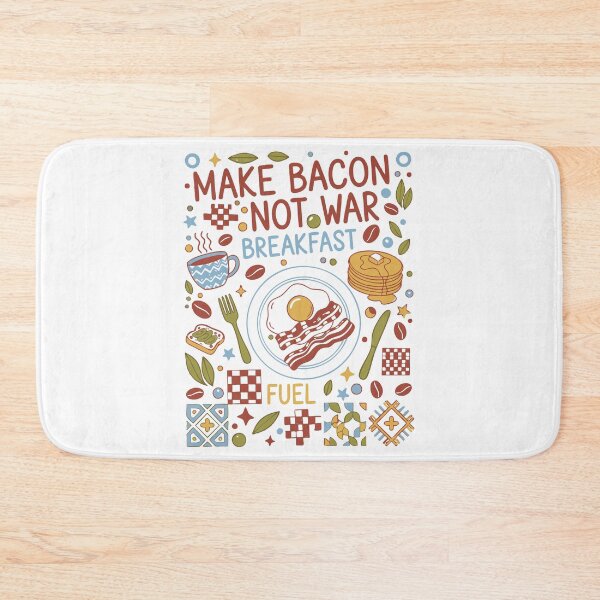 Item preview, Breakfast Make Bacon Not War Fuel Brunch Coffee designed and sold by LuminOrb.