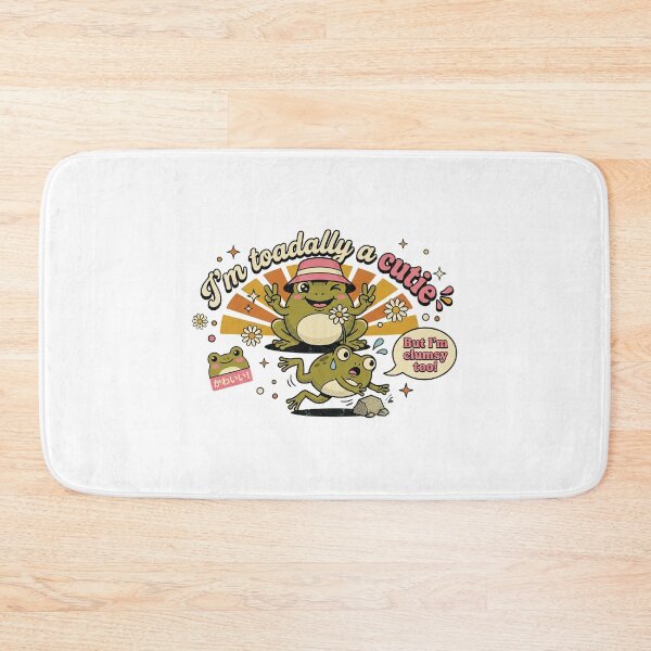 Item preview, Toadally Cute But Clumsy Retro Kawaii Frog Cottagecore designed and sold by AdyKurniawan.
